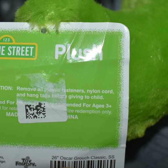 Oscar the Grouch sesame street Jumbo Plush Toy 26” Inch Stuffed Big Large Figure - Picture 6 of 7